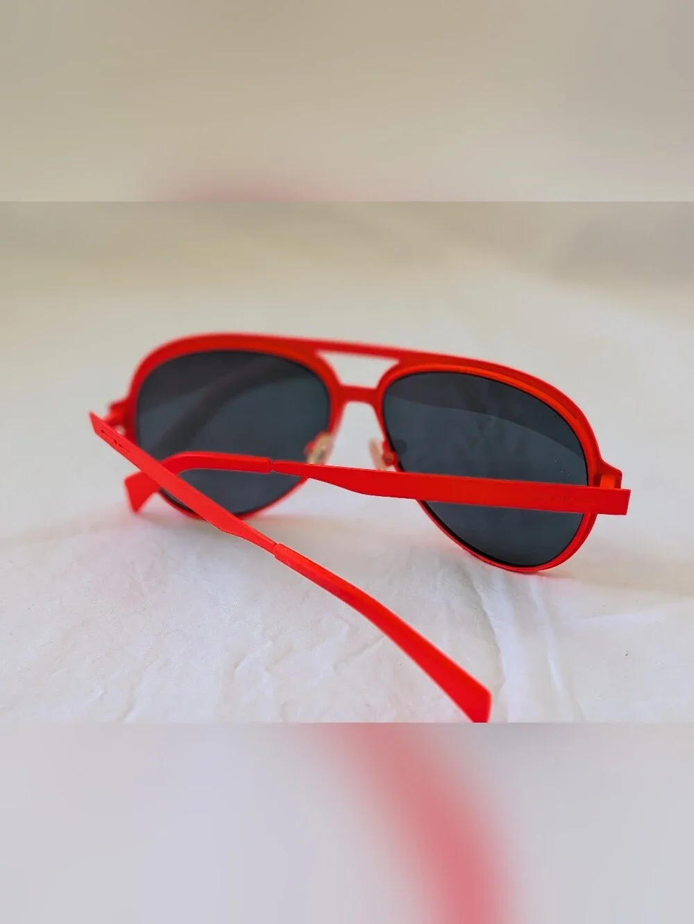 Red Aviator Sunglasses for Men - Bold Red Frame